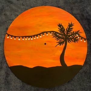 Hand Painted Sun Set Vinyl 🌞🌛🌊